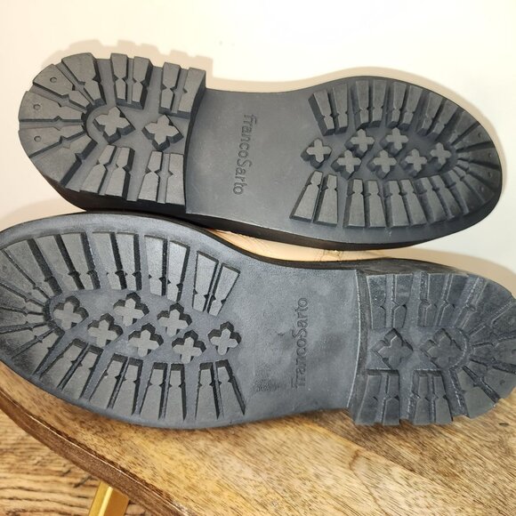 Tan Jensine Platform Lace-Up Zip Boot-Franco Sarta - Picture 3 of 8